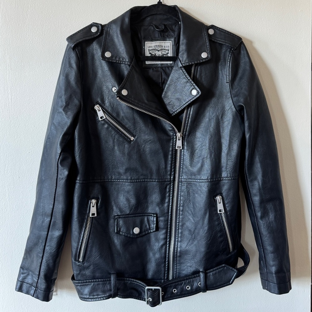 Black Vegan Leather Jacket Levi's